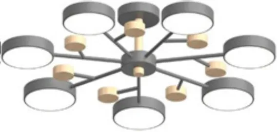 Потолочный cветильник LED4U L3205-800 GR