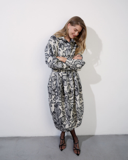 Юбка из жаккарда Стелла Маккартни черный/серый