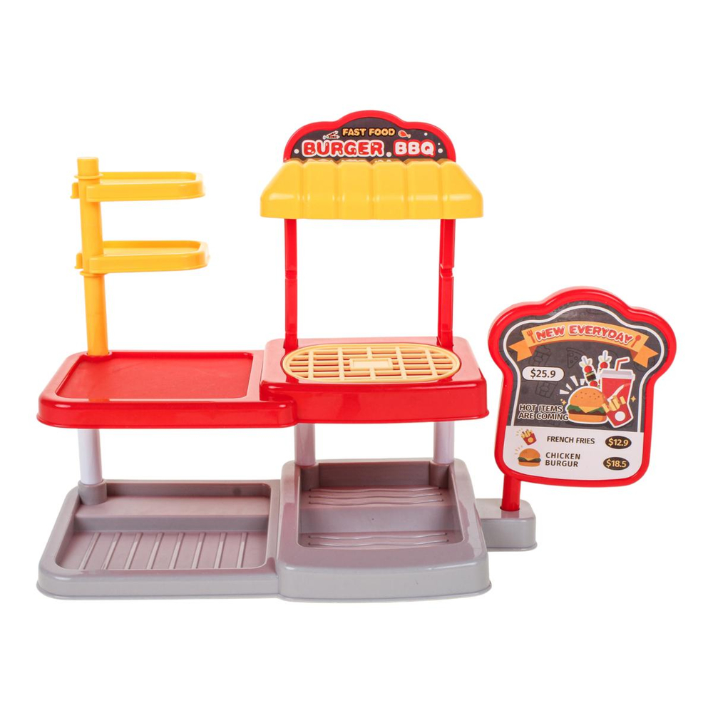 Игровой набор "Магазин фаст-фуд" с продуктами, пакет BX58