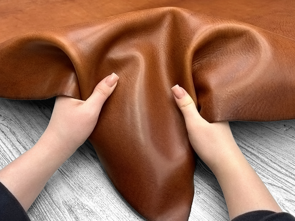 Миссури МС12 цв. Коньячный, толщ. 1,3-1,5 мм, натуральная кожа