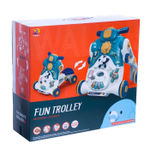 6847617 Каталка-ходунок «Первый транспорт», звуковые и световые эффекты, цвет синий