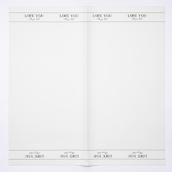 ЛИСТ матовый "Любовь" 57*57см/10шт