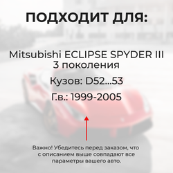Ремкомплект ограничителей дверей MITSUBISHI ECLIPSE SPYDER (III) D52...53 (2 двери, тип 6) 1999-2005