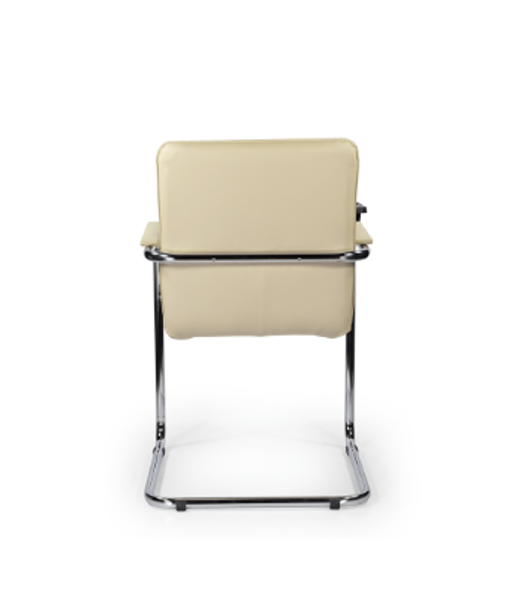 Стул София хром со столиком, экокожа Santorini, цвет бежевый