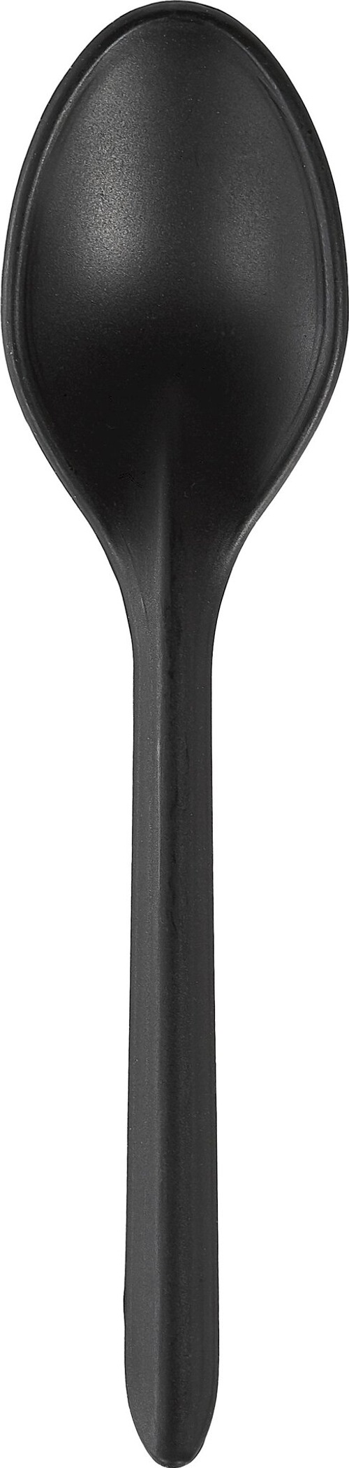 Ложка столовая, 175 мм, черная, матовая, 50 штук