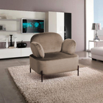 Кресло Dandy, бархат пепельно-бежевый 25
