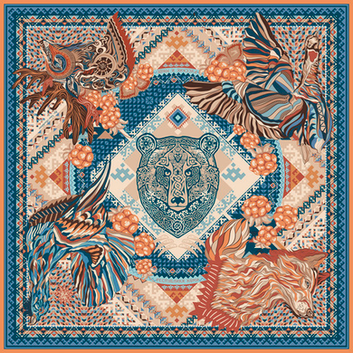 Новинка! Платок, посвященный достоянию Республики Коми