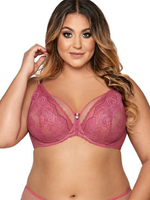 Соблазнительный бюстгальтер с мягкой чашкой и декоративными бретелями (Размер: 70E) (Цвет: белый)