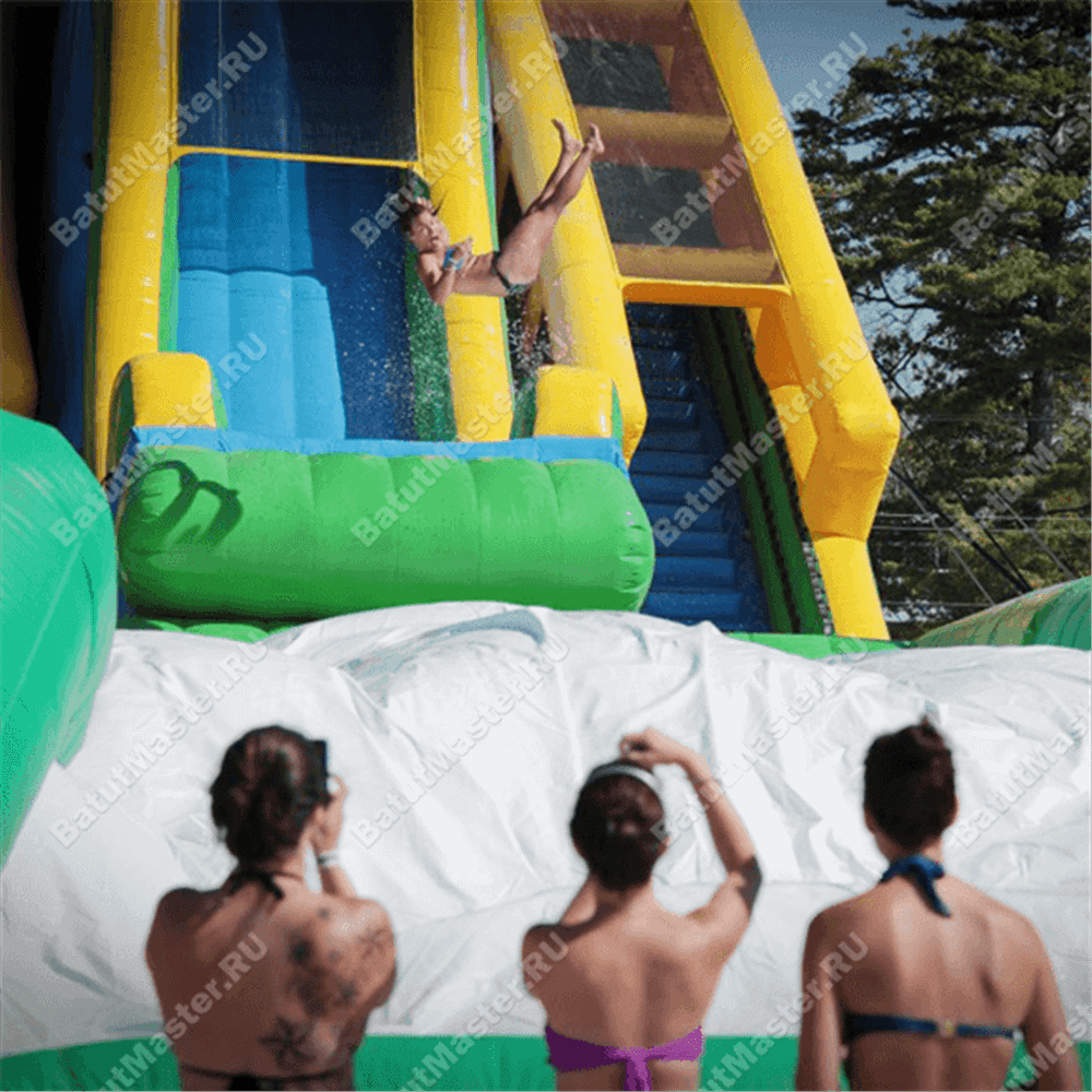 Надувная водная горка «Большой трамплин» 15*8*9 м