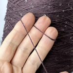 COTTON PAILLETTES; 96% хлопок, 4% пайетки; 400м/100гр; цвет: коричневый баклажановый, прозрачные пайетки