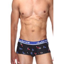 Мужские трусы хипсы черные с принтом DARKZONE DZN3310