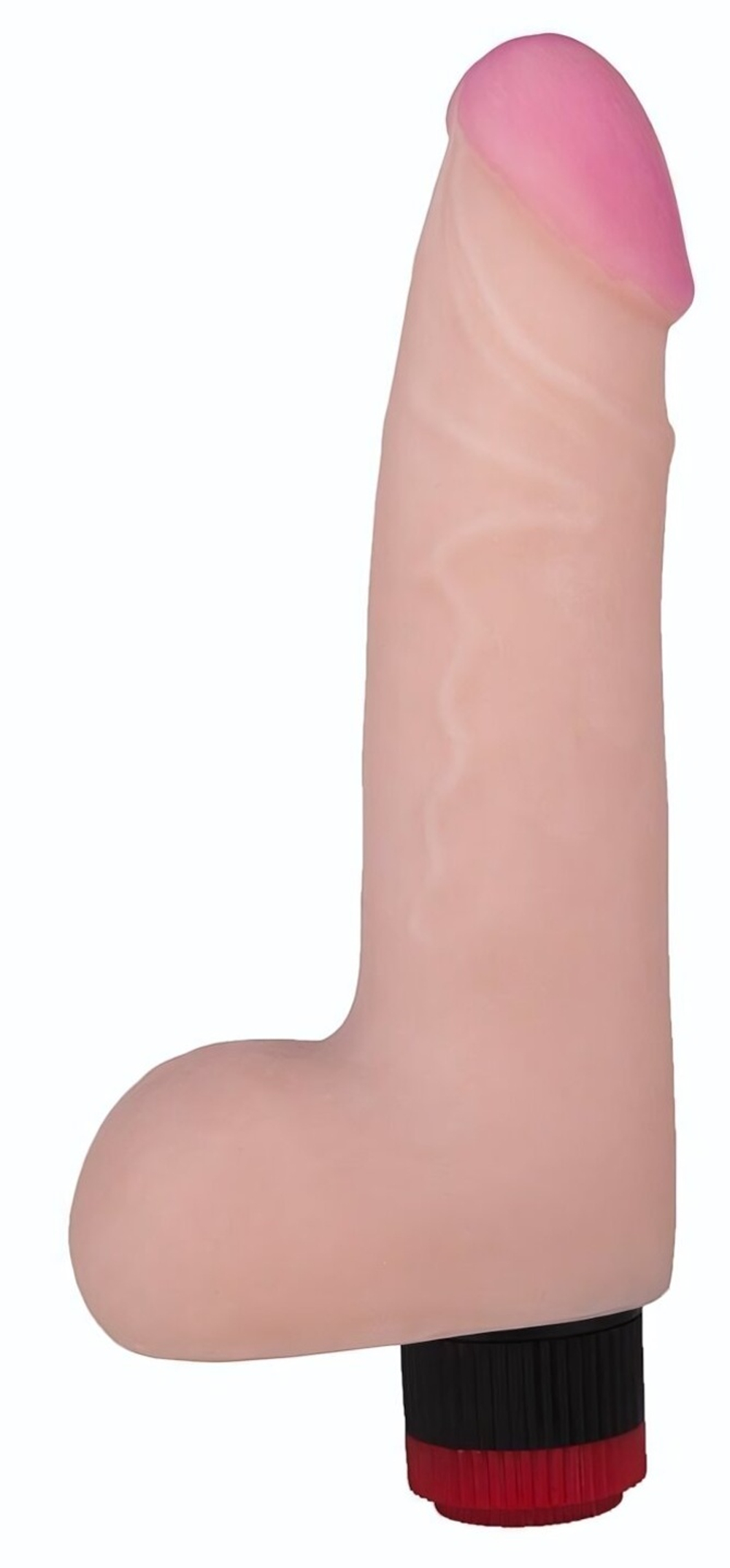 Реалистичный вибратор из материала неоскин - 22,7 см. (Цвет: телесный)