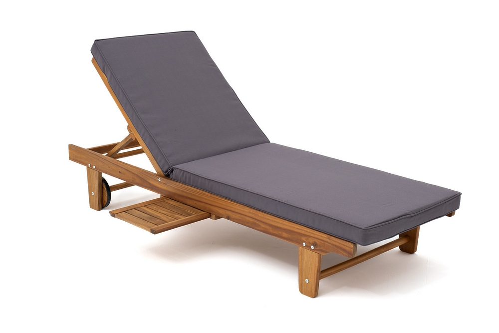 Шезлонг из акации Joygarden БУКА, Natural Teak, серый