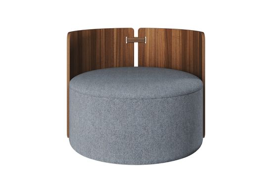 Кресло крутящееся Lagom 800 (серый твид, орех)