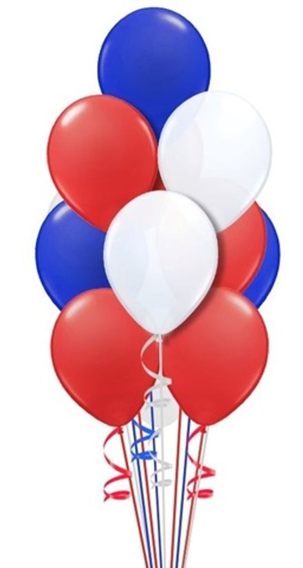 Фонтан шаров "Триколор"