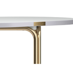 Столик кофейный ror, 75х50 см, латунь/серый