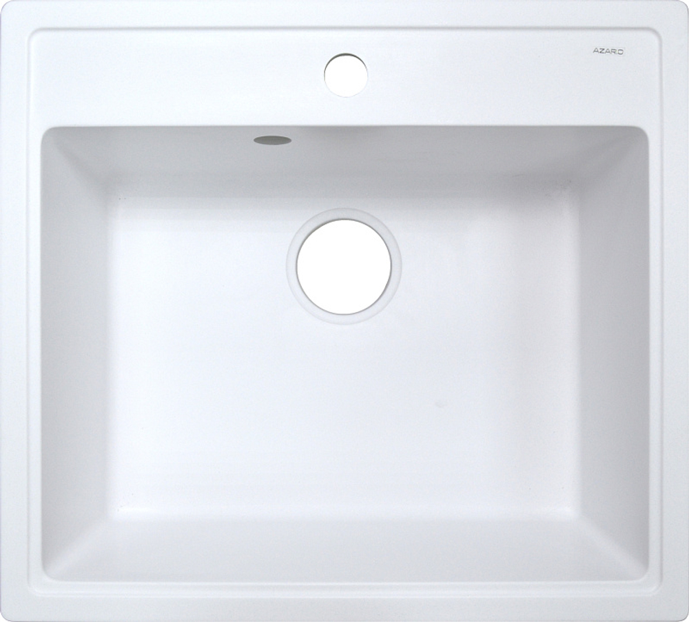 Кухонная мойка AZARIO Litos 570x505x200 искусственный мрамор, цвет Белый (CS00078321)