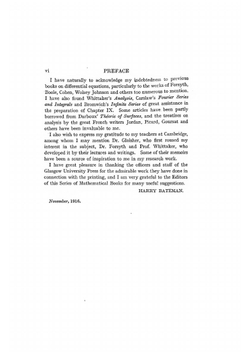 Differential equations | H. Bateman