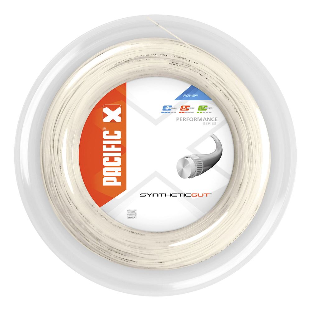 Струны теннисные Pacific Synthetic Gut String Reel 200m - White