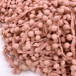 Тесьма с помпонами, цвет Персик