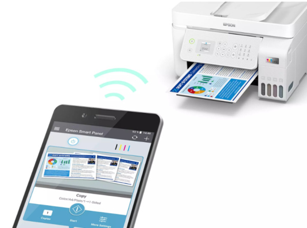 МФУ струйное цветное Epson EcoTank L5296