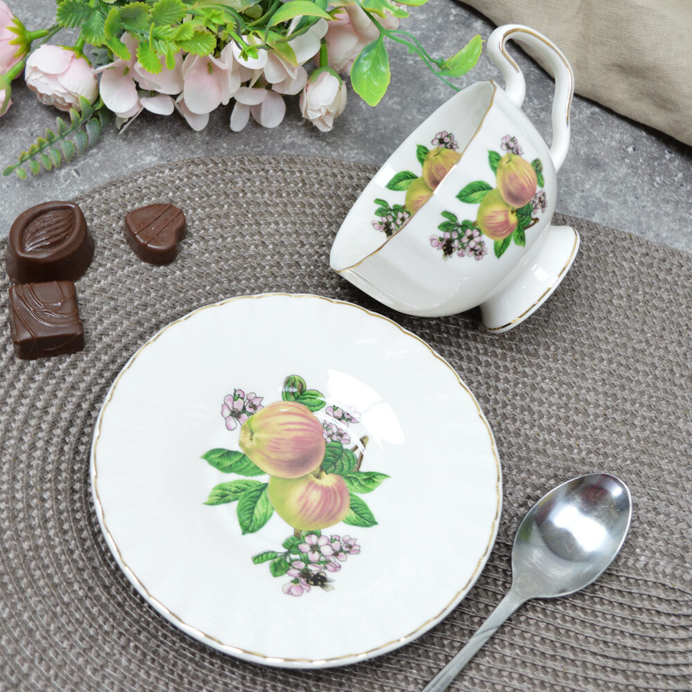 Чайная пара 220мл, фарфор, 6838