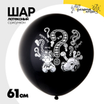 Шар латексный 61см Мальчик или Девочка игрушки (Черный)