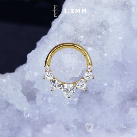 Кликер Amour Crystal PVD Yellow 1.2мм