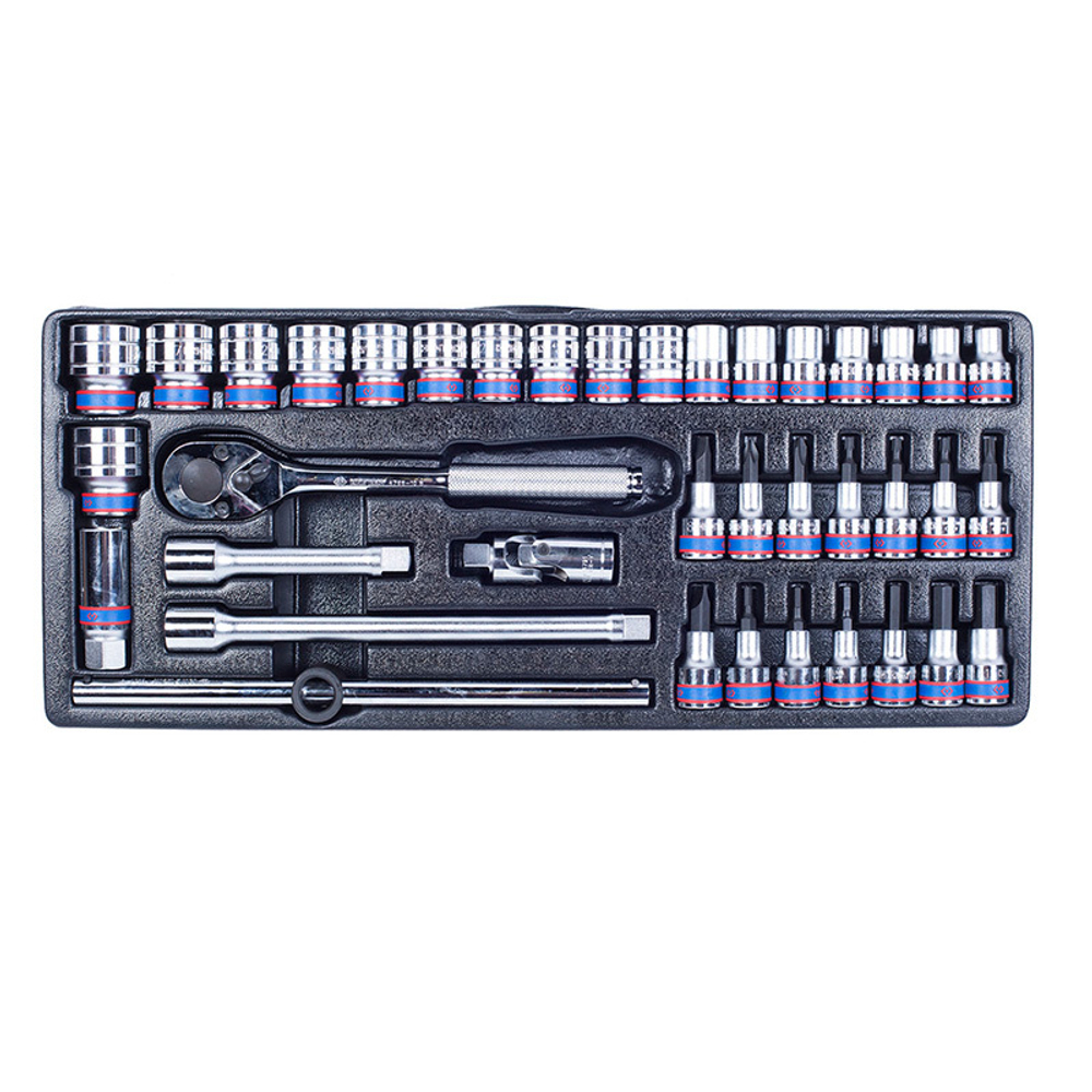 KING TONY (901-069MR01) Набор инструментов универсальный, выдвижной ящик, 69 предметов