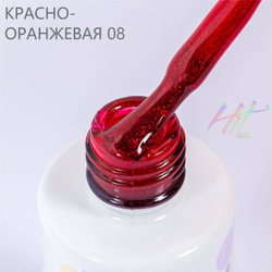 Гель-лак ТМ "HIT gel" №08 Red, 9 мл