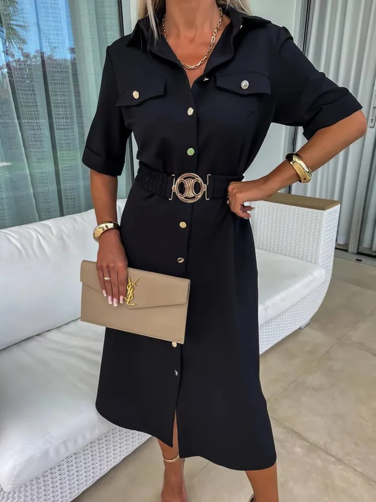 Платье-рубашка УК-9325-2 Фабрика Моды