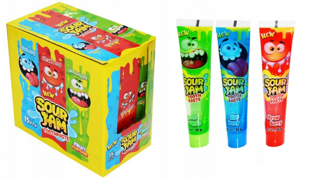 Жид.карамель гель тюбик "New sour paste jam" 35г*15шт