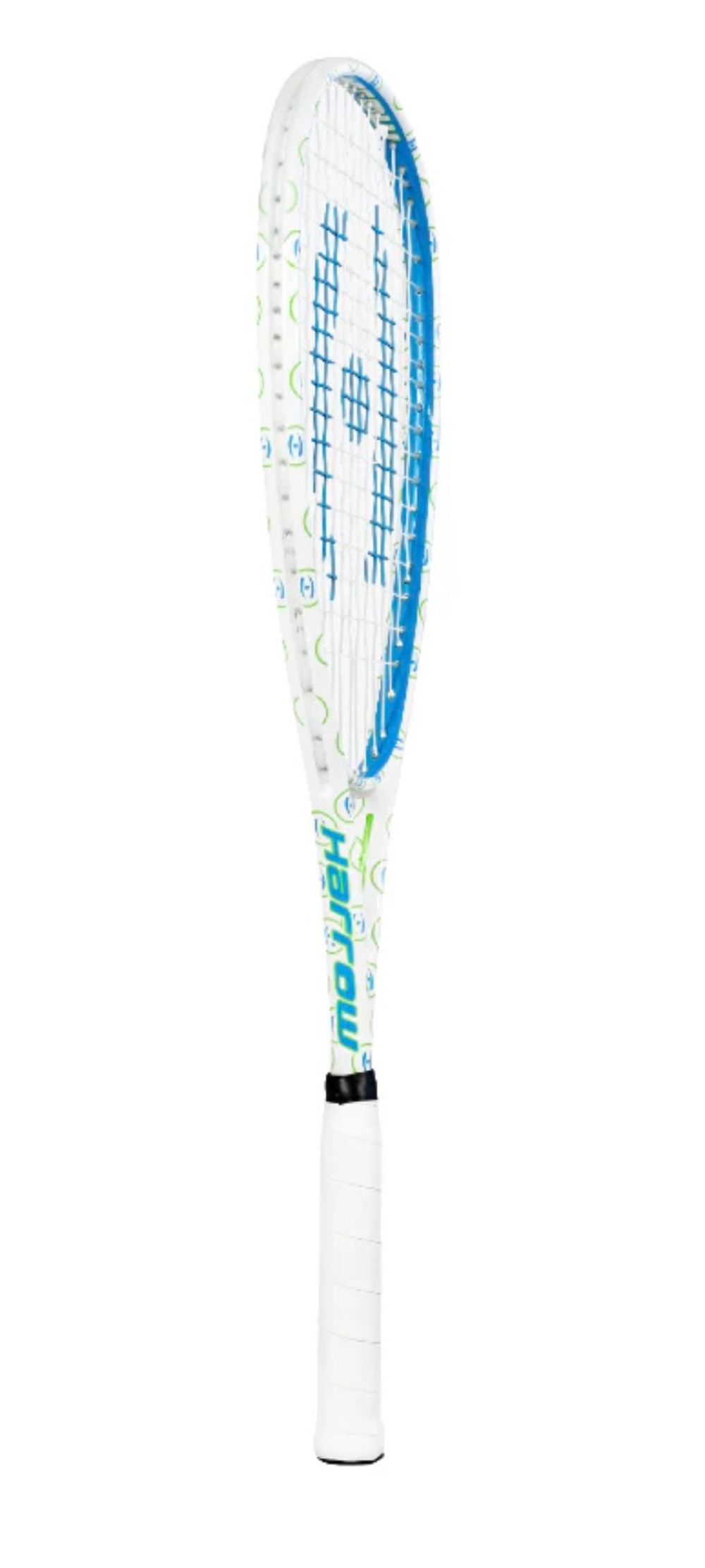 Harrow Junior 130, Squash Racket, White/Blue/Green, KIDS