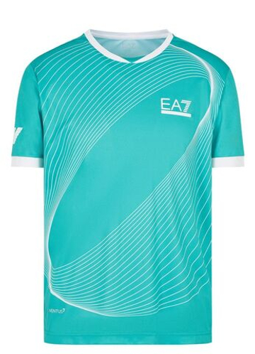 Мужская теннисная футболка EA7 Man Jersey T-Shirt - спектр зеленый