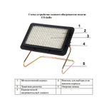 Газовый инфракрасный обогреватель "Умница" ГО-4кВт-У (улучшенная решетка)