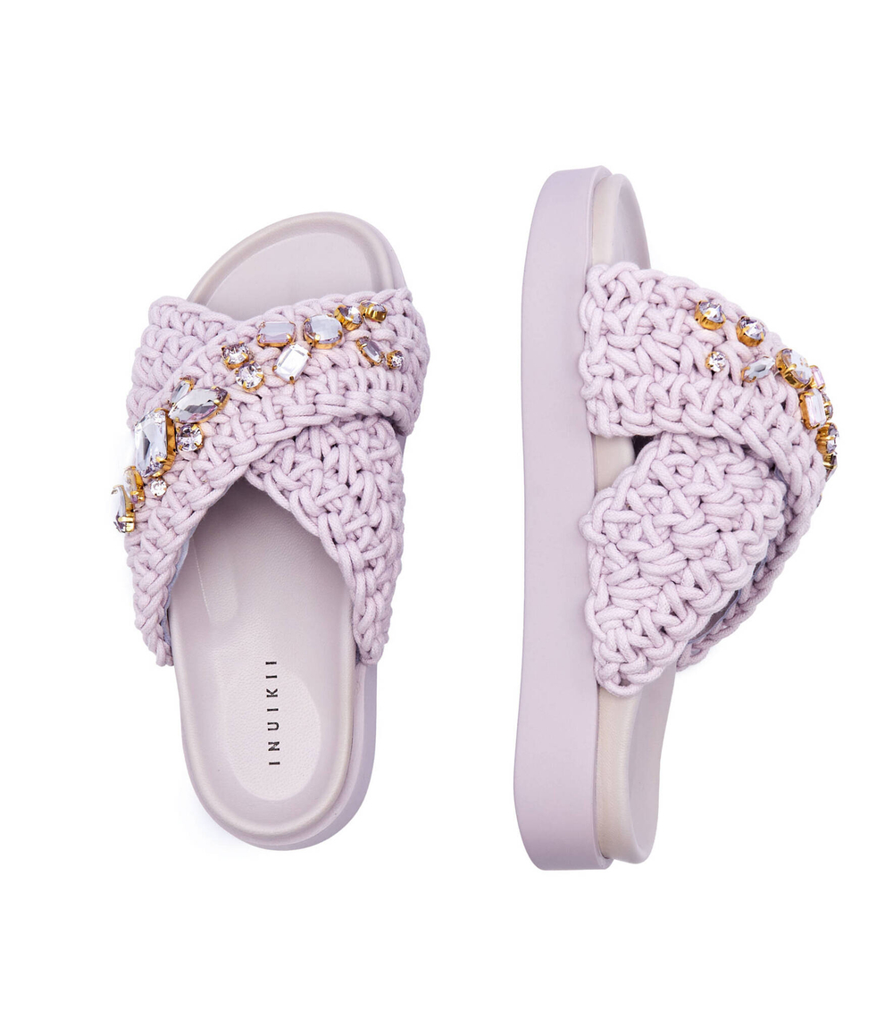 Шлепанцы INUIKII - лавандовый(70104-106)