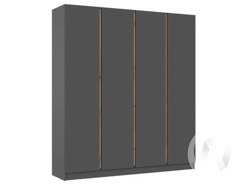 Шкаф 4-х ств. (2000) Келвин (графит/графит)