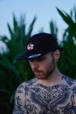 Кепка Old Lizard 5-panel cap Bones Черная