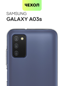 Чехол BROSCORP для Samsung Galaxy A03s (арт. SS-A03S-TPU-TRANSPARENT )
