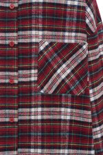 Рубашка в клетку красная, Красный