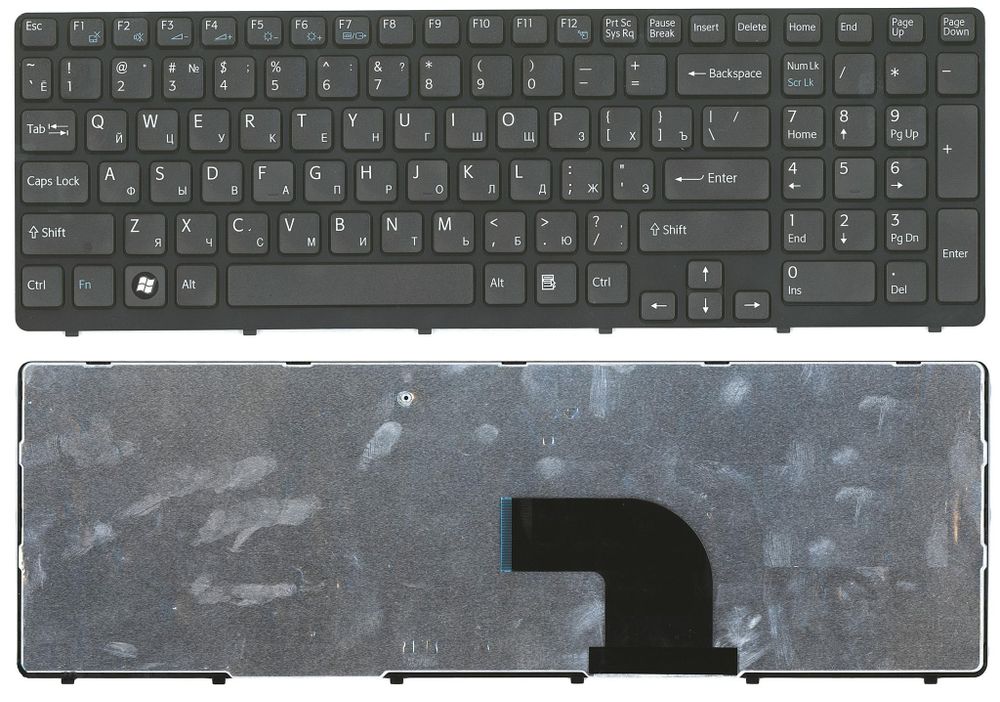 Клавиатура для ноутбука Sony SVE15, SVE17, SVE151 Series, Черная