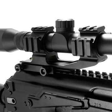 Кронштейн для оптического прицела 25,4 мм/30 мм с уровнем и с 3-мя планками Weaver/Picattiny