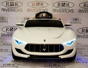 Детский электромобиль River Toys Maserati A005AA белый фото №2