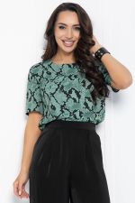 Блуза Алита (зеленая) Б12378-25 LT Collection
