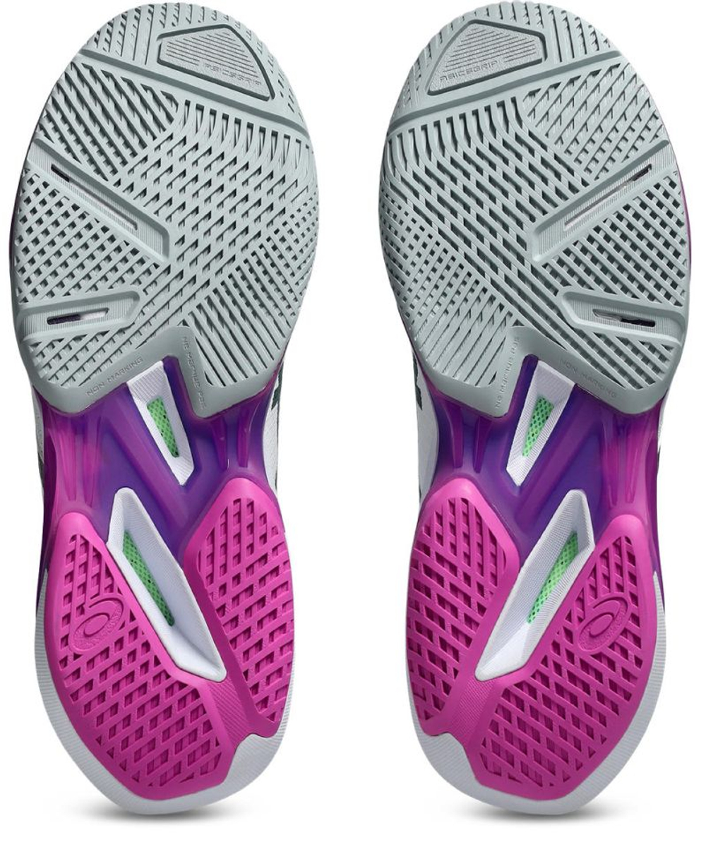 Мужские кроссовки теннисные Asics Solution Speed FF 4 - white/digital sakura