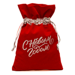 Мешок бархат красный