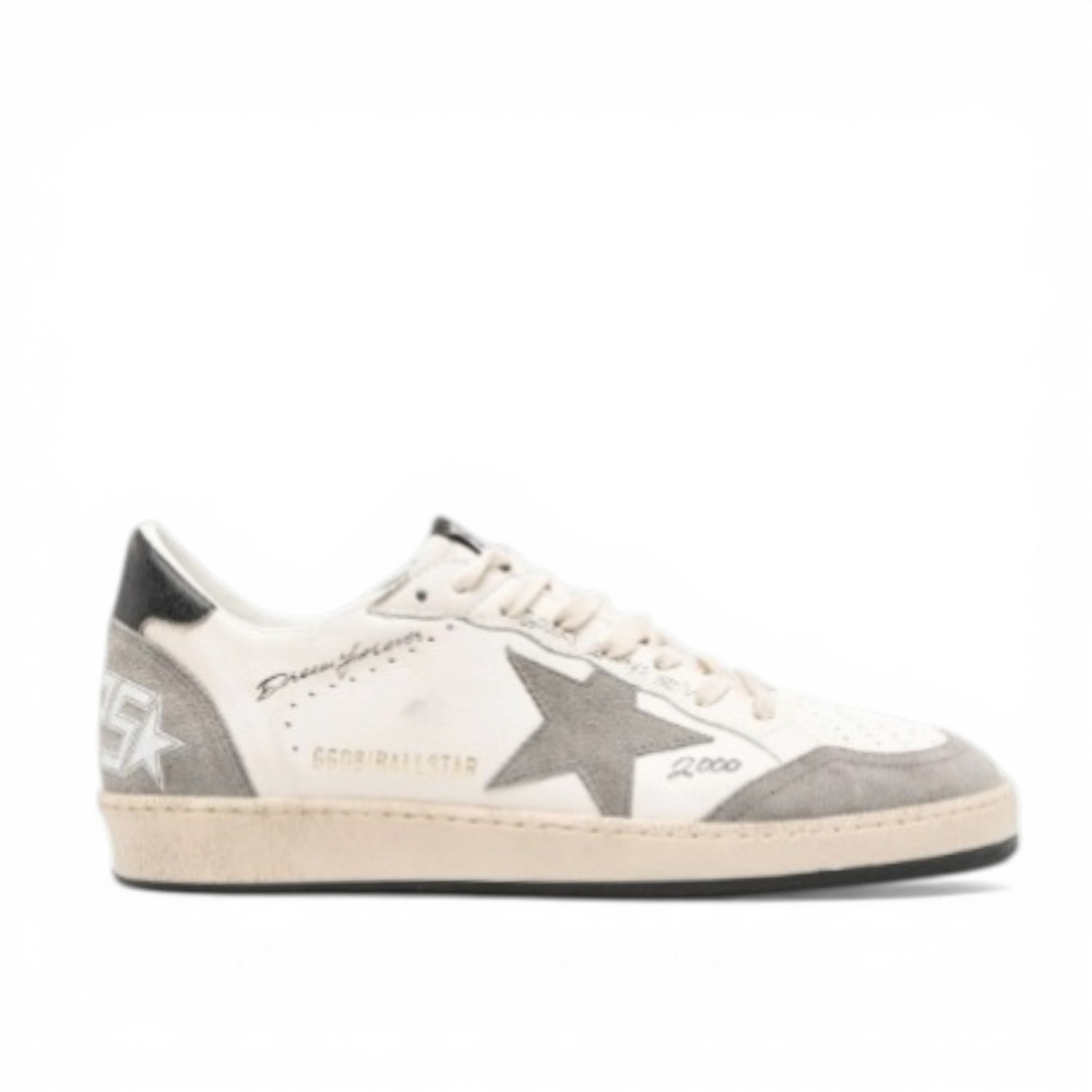 Женские кеды Golden Goose Ball Star leather sneakers Violet Grey