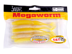 Виброхвосты съедоб. искусст. LJ Pro Series MegaWorm 4,0in (10,16)/T66 5шт.