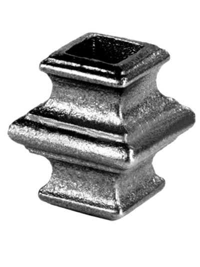 Кованый элемент Вставка в балясину 46х38 мм, отв.12, вес: 0.14 кг.