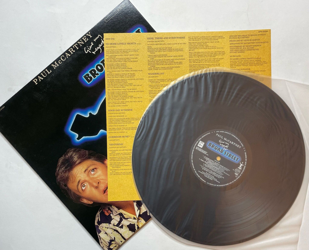 Винтажная виниловая пластинка LP Paul McCartney Give My Regards To Broad Street (Japan 1984) (No Obi)